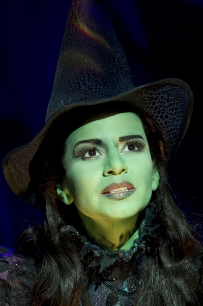 Mandy Gonzalez as Elphaba in Wicked