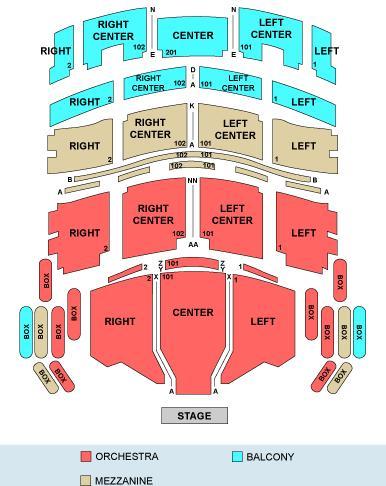 Broward Performing Arts Seating Chart